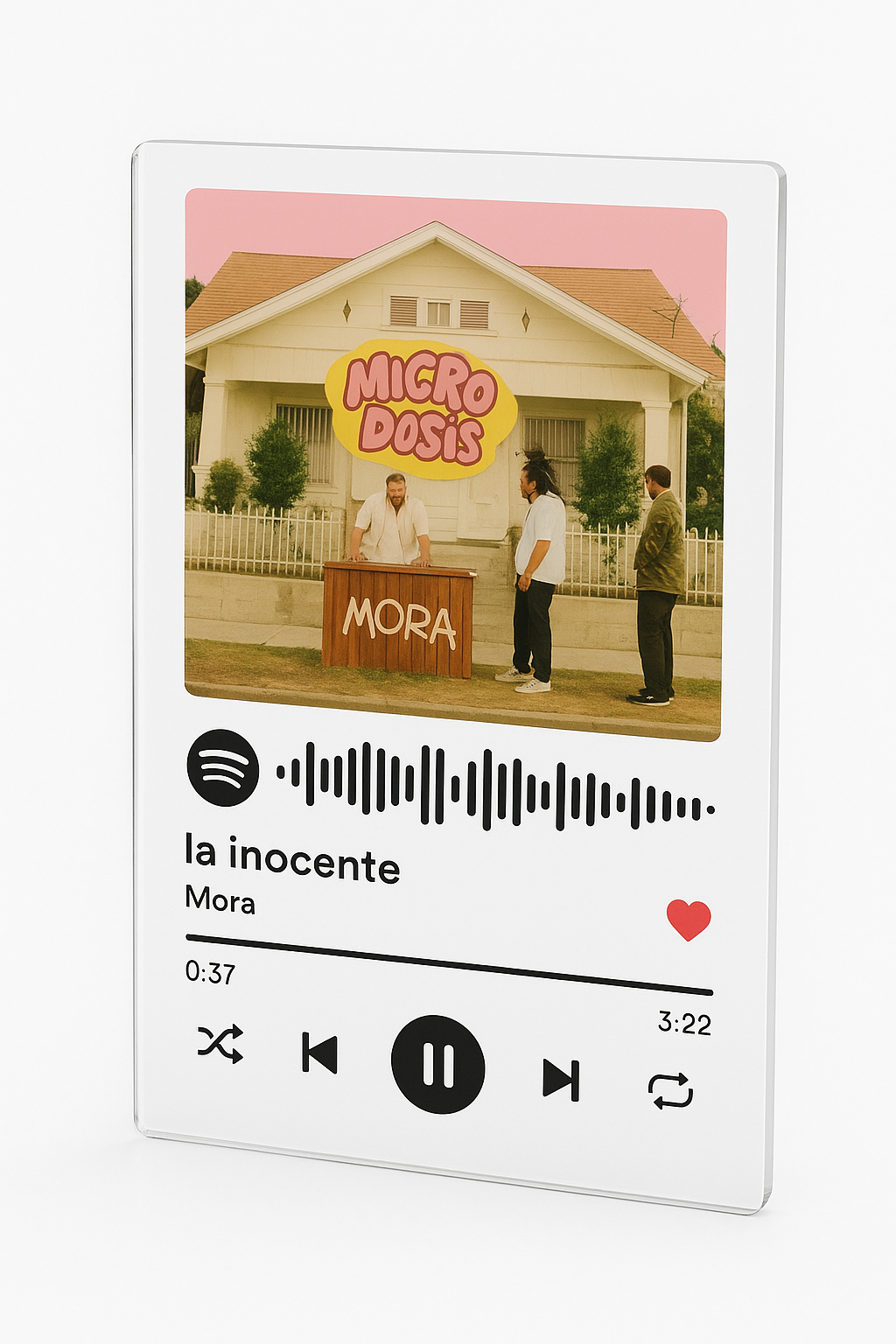 Placa La Inocente - Mora