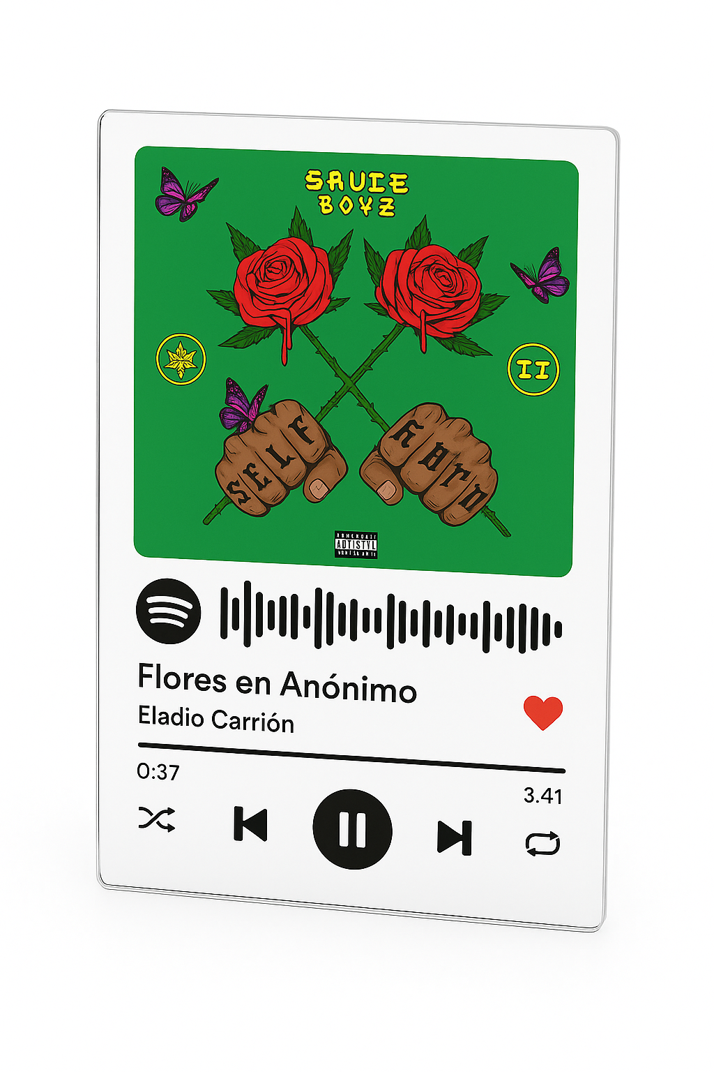 Placa Flores en Anónimo - Eladio Carrión