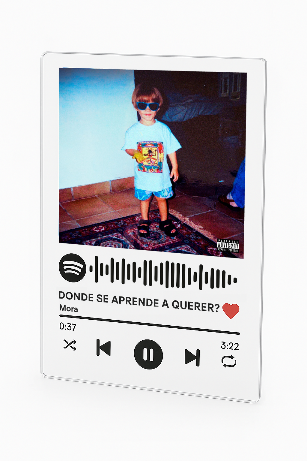 Placa Donde Se Aprende a Querer?  - Mora
