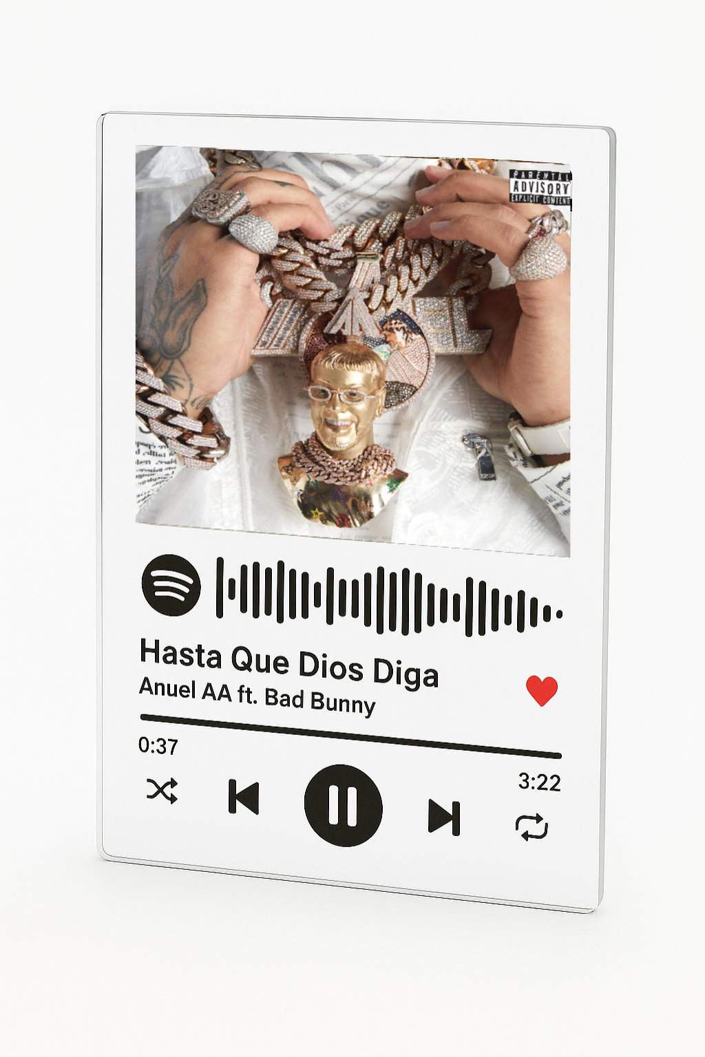 Placa Hasta Que Dios Diga  - Anuel AA ft. Bad Bunny