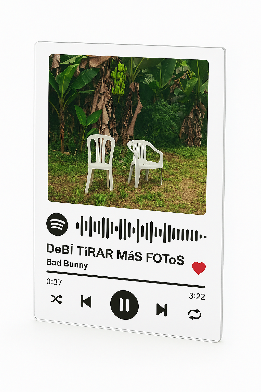 Placa Debí Tirar Más Fotos - Bad Bunny